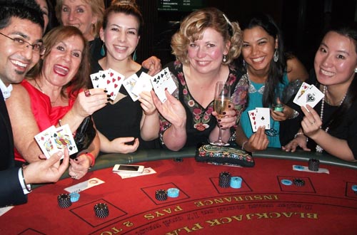 blackjack table hire players