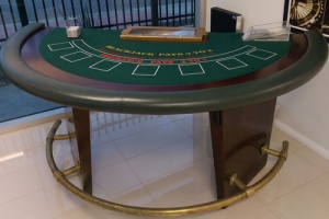 casino equipment hire blackjack table